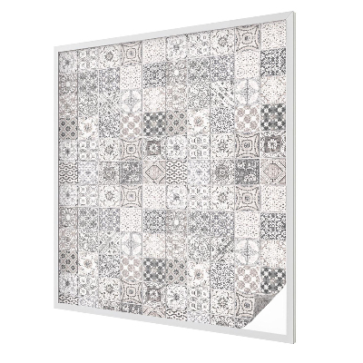 Folia okienna dekoracyjna witraż Kaflowe wzory