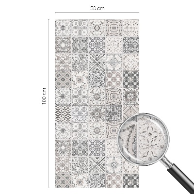 Folia okienna dekoracyjna witraż Kaflowe wzory