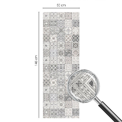 Folia okienna dekoracyjna witraż Kaflowe wzory