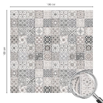 Folia okienna dekoracyjna witraż Kaflowe wzory