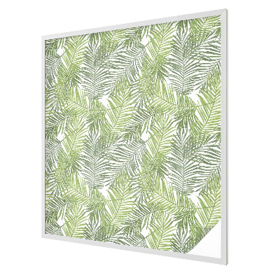 Witraż przyklejany na okno folia matowa Roślinne wzory