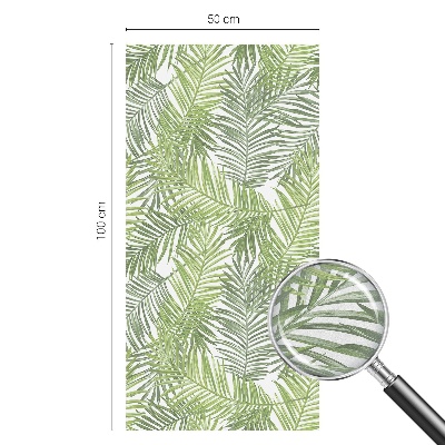 Witraż przyklejany na okno folia matowa Roślinne wzory