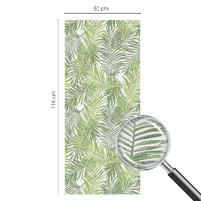 Witraż przyklejany na okno folia matowa Roślinne wzory