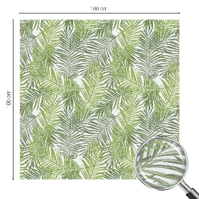 Witraż przyklejany na okno folia matowa Roślinne wzory