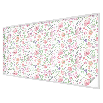 Naklejka witraż na szybę mleczna Kwiatowy wzór