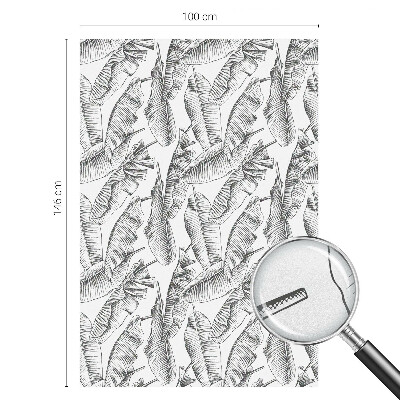 Witraż przyklejany na okno folia matowa Tropikalne liście