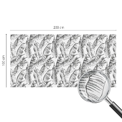 Witraż przyklejany na okno folia matowa Tropikalne liście