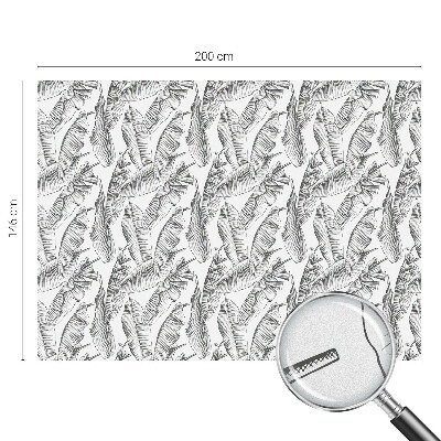 Witraż przyklejany na okno folia matowa Tropikalne liście