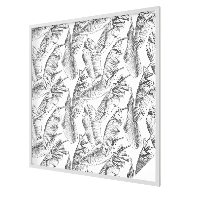 Witraż przyklejany na okno folia matowa Tropikalne liście