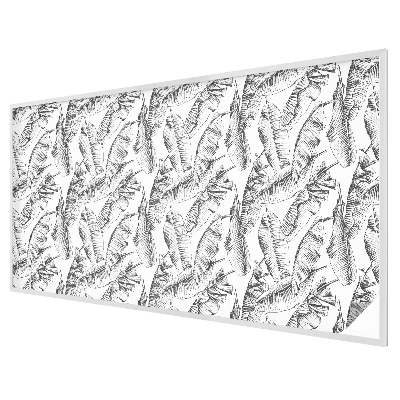 Witraż przyklejany na okno folia matowa Tropikalne liście