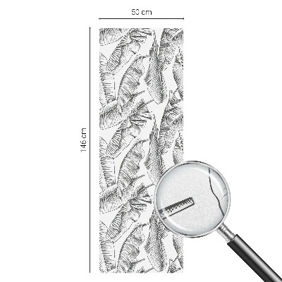 Witraż przyklejany na okno folia matowa Tropikalne liście