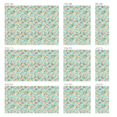 Folia okienna dekoracyjna witraż Tropikalny wzór