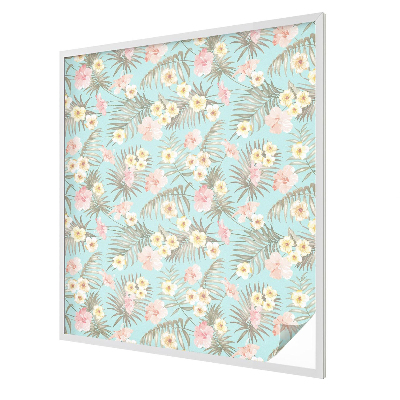 Folia okienna dekoracyjna witraż Tropikalny wzór