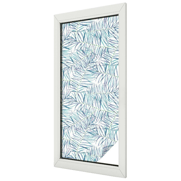 Naklejka witraż na szybę mleczna Botaniczny wzór