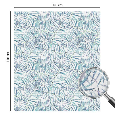 Naklejka witraż na szybę mleczna Botaniczny wzór