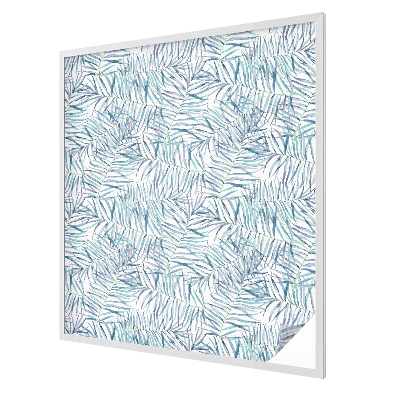 Naklejka witraż na szybę mleczna Botaniczny wzór