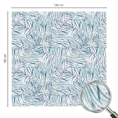 Naklejka witraż na szybę mleczna Botaniczny wzór