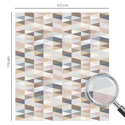 Witraż przyklejany na okno folia matowa Pastelowa symetria