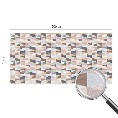 Witraż przyklejany na okno folia matowa Pastelowa symetria