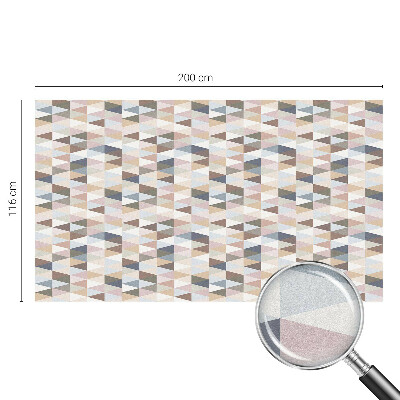 Witraż przyklejany na okno folia matowa Pastelowa symetria