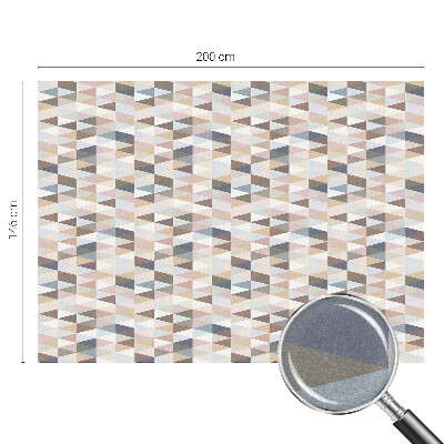 Witraż przyklejany na okno folia matowa Pastelowa symetria