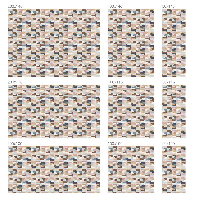 Witraż przyklejany na okno folia matowa Pastelowa symetria