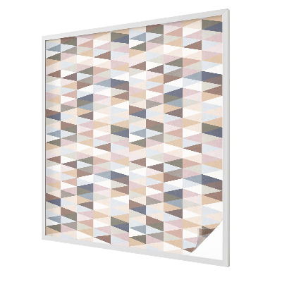 Witraż przyklejany na okno folia matowa Pastelowa symetria