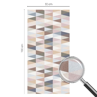 Witraż przyklejany na okno folia matowa Pastelowa symetria