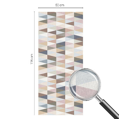 Witraż przyklejany na okno folia matowa Pastelowa symetria