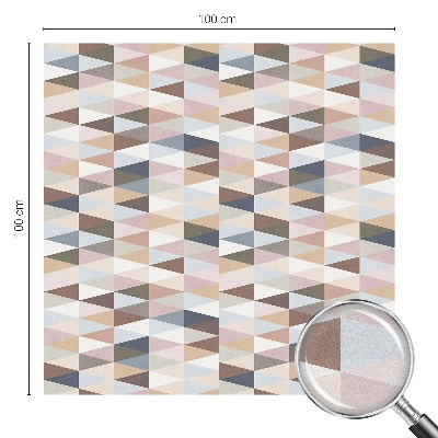 Witraż przyklejany na okno folia matowa Pastelowa symetria