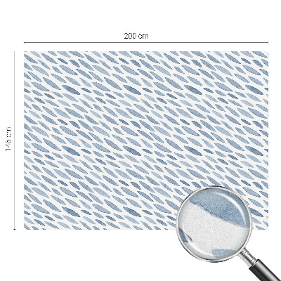 Folia mleczna na okno wzór witraż Niebieskie pociągnięcia