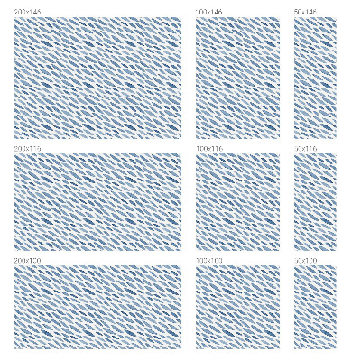 Folia mleczna na okno wzór witraż Niebieskie pociągnięcia