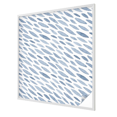 Folia mleczna na okno wzór witraż Niebieskie pociągnięcia