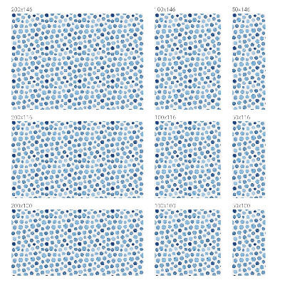 Witraż przyklejany na okno folia matowa Akwarelowe kropki