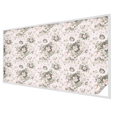 Naklejka witraż na szybę mleczna Kwiatowe piękno