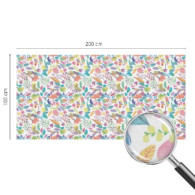 Folia mleczna na okno wzór witraż Barwna kompozycja