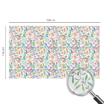 Folia mleczna na okno wzór witraż Barwna kompozycja