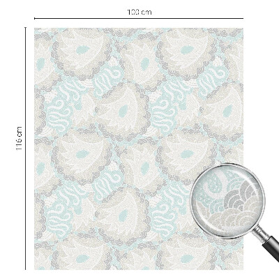 Witraż przyklejany na okno folia matowa Delikatne pióra