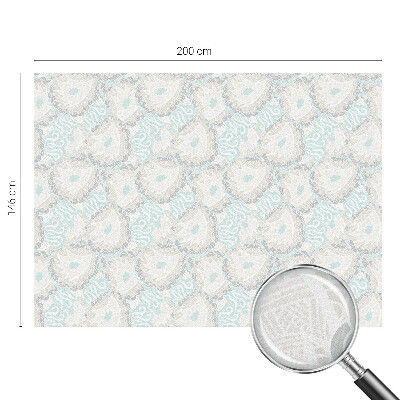 Witraż przyklejany na okno folia matowa Delikatne pióra