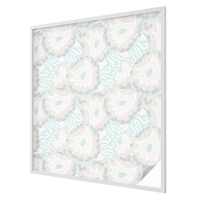 Witraż przyklejany na okno folia matowa Delikatne pióra