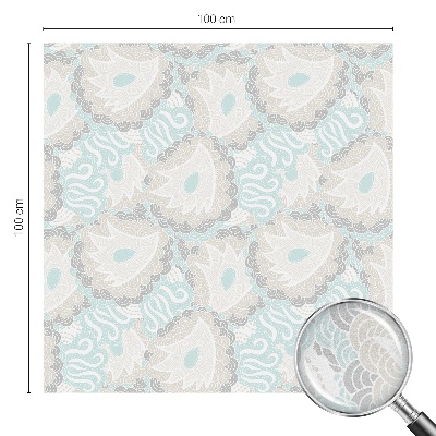 Witraż przyklejany na okno folia matowa Delikatne pióra