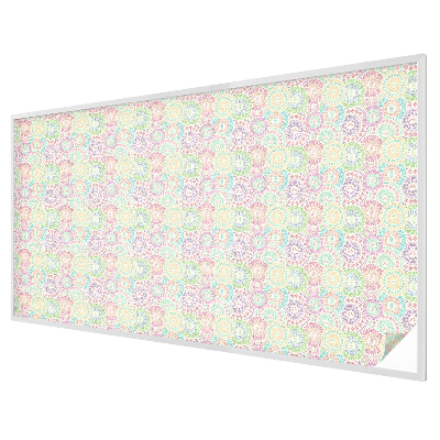 Naklejka witraż na szybę mleczna Kolorowe mandale