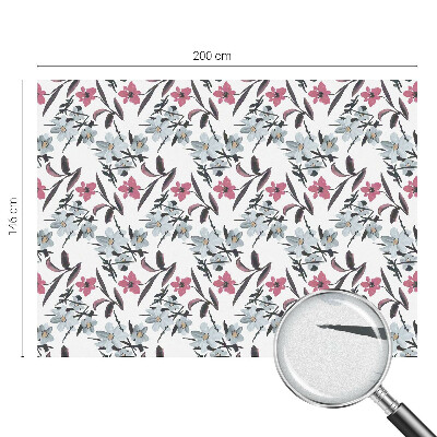 Folia okienna dekoracyjna witraż Kwiatowy wzór