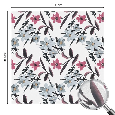 Folia okienna dekoracyjna witraż Kwiatowy wzór