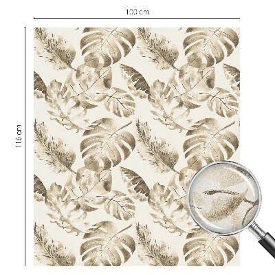 Witraż przyklejany na okno folia matowa Tropikalne rośliny