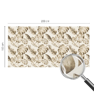 Witraż przyklejany na okno folia matowa Tropikalne rośliny