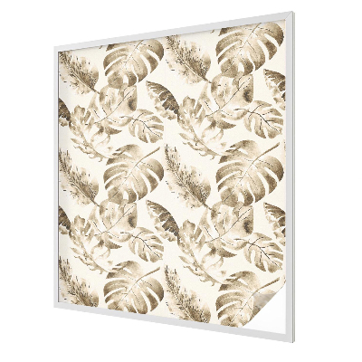 Witraż przyklejany na okno folia matowa Tropikalne rośliny