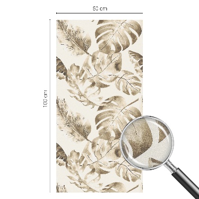 Witraż przyklejany na okno folia matowa Tropikalne rośliny