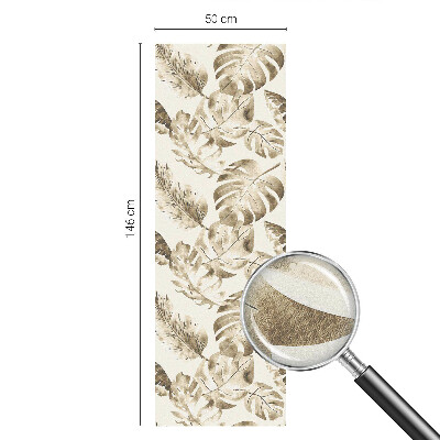 Witraż przyklejany na okno folia matowa Tropikalne rośliny