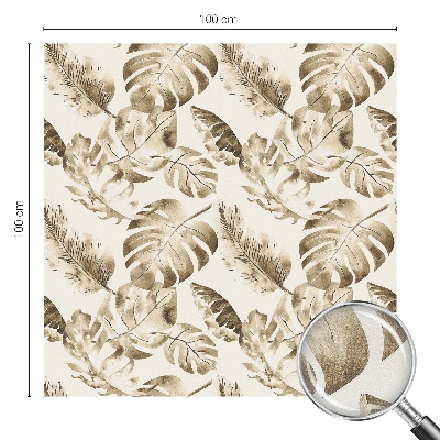 Witraż przyklejany na okno folia matowa Tropikalne rośliny